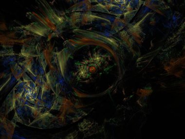 Hayali fraktal arkaplan resmi