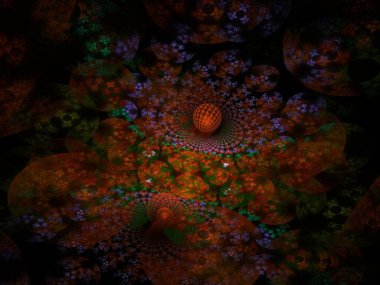 Hayali fraktal arkaplan resmi