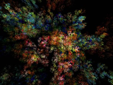 Hayali fraktal arkaplan resmi