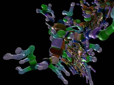 Hayali fraktal arkaplan resmi