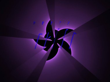 Hayali fraktal arkaplan resmi