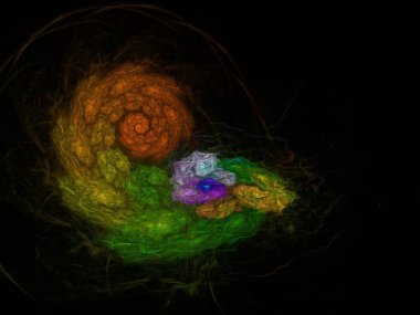 Hayali fraktal arkaplan resmi