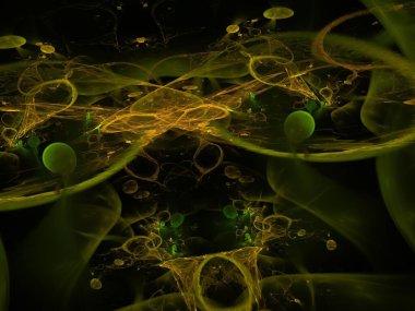 Hayali fraktal arkaplan resmi