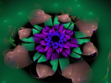 Hayali fraktal arkaplan resmi