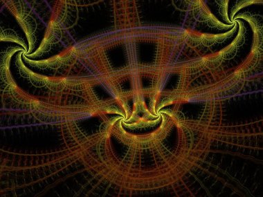Hayali fraktal arkaplan resmi