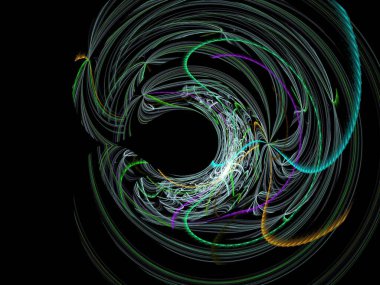 Hayali fraktal arkaplan resmi