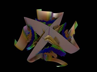 Hayali fraktal arkaplan resmi