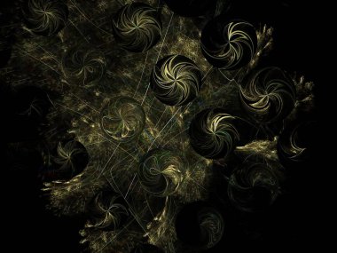 Hayali fraktal arkaplan resmi