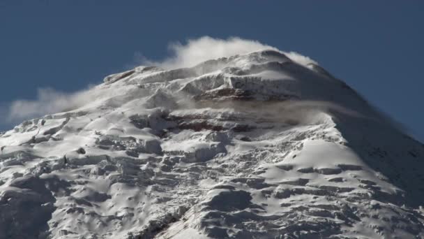 Βίντεο Αργής Κίνησης Antisana Ηφαίστειο Άνδεις Βουνά Και Ομίχλη — Αρχείο Βίντεο
