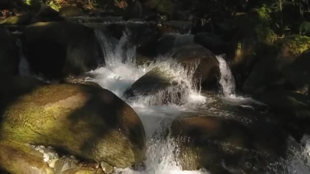 Zpomalené Video Toku Řeky Vodní Pára — Stock video