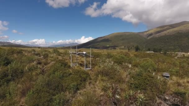 Drone Video Van Bergen Landschap Zomer — Stockvideo