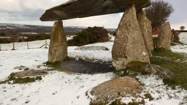 Відео Pentre Ifan Dolmen Wales — стокове відео