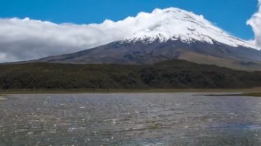 Ekvador And Dağları 'ndaki Cotopaxi Volkanı' nın hızlandırılmış videosu
