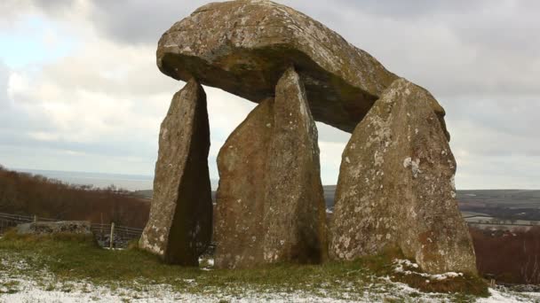 Відео Pentre Ifan Dolmen Wales — стокове відео