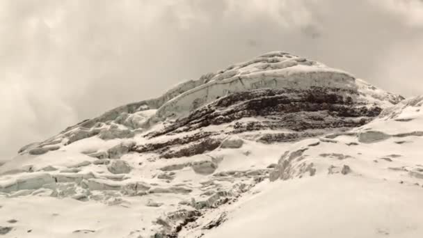 Time Lapse Βίντεο Της Antisana Ηφαίστειο Άνδεις Βουνά Και Μπλε — Αρχείο Βίντεο