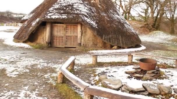 Форт Hellys Iron Age Hill Уельс Побудований Залишках Існуючого Форту — стокове відео