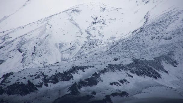 Видео Заснеженного Вулкана Котопакси Горах Эквадорские Анды — стоковое видео