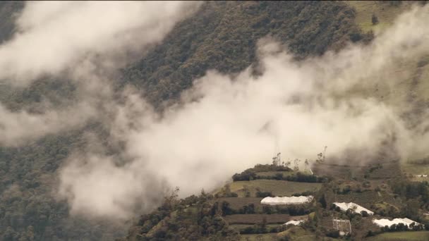 Video Montagne Nebbia Nuvole Fumo — Video Stock