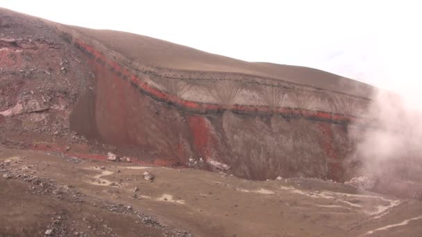 Vídeo Las Laderas Del Volcán Cotopaxi Los Andes Ecuatorianos — Vídeos de Stock