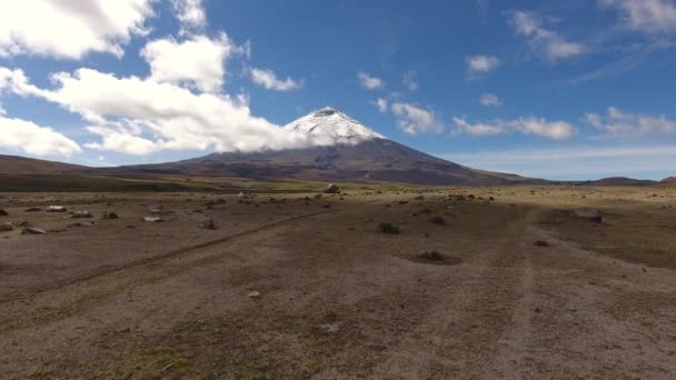 Vídeo Volcán Cotopaxi Las Montañas Paisaje — Vídeos de Stock