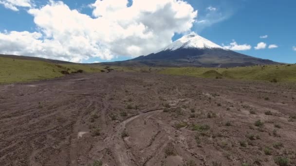 Vídeo Paisagem Vulcão Cotopaxi Equador — Vídeo de Stock