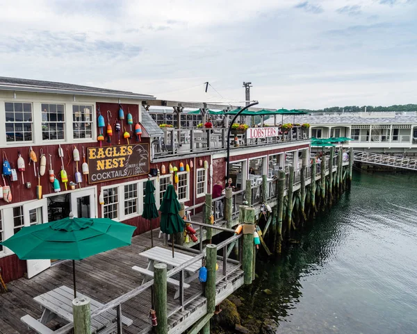Bar Harbor Maine Usa Temmuz 2020 Stewman Lobster Pound Ünlü - Stok İmaj