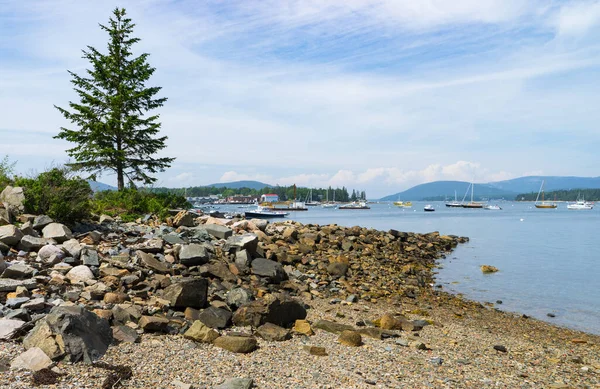 Hermosa Vista Del Puerto Suroeste Maine — Foto de Stock