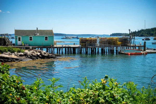 Stonington Maine Liman Istakoz Tuzakları Telifsiz Stok Imajlar