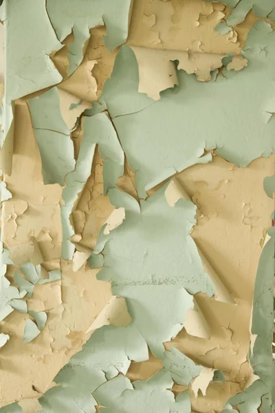 Bir yakından atış bir duvar yüzeyinden peeling boya