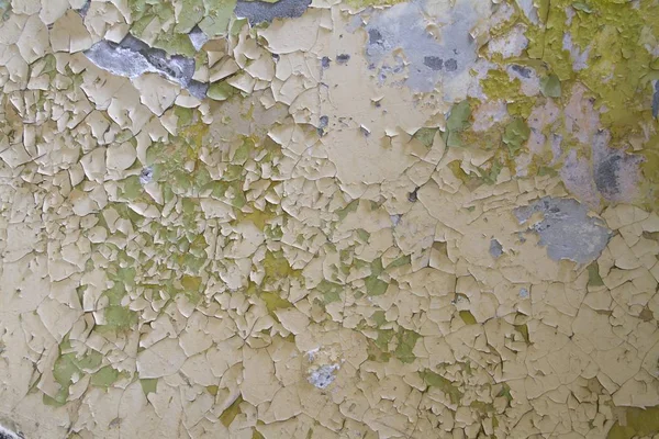 Old Paintwork Peeling Flaking Wall Surface — Stock Photo, Image