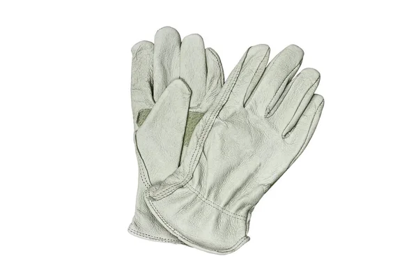 Gardening Work Gloves Isolated White Background Clipping Path Included Image — Stock Photo, Image