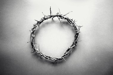 Monochrome Crown of Thorns clipart