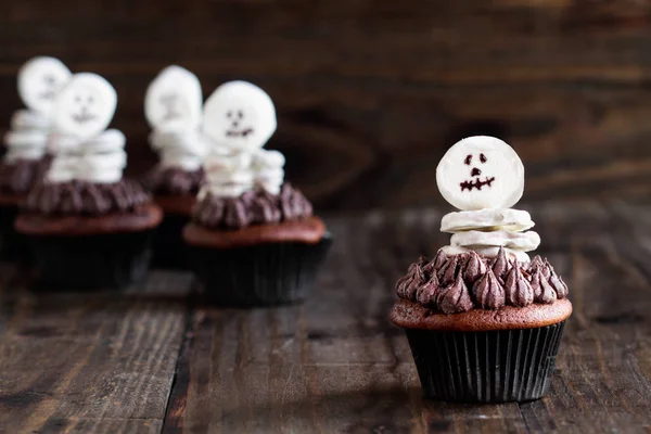 Cupcakes de esqueleto — Foto de Stock