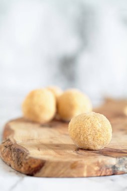 Keto Kabak Pasta Yağ Bombaları Erythritol haddelenmiş