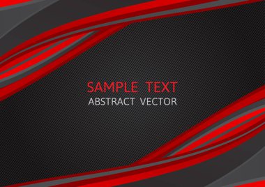 Kırmızı ve siyah renk, soyut vektör arka plan kopya alanı, modern grafik tasarım ile