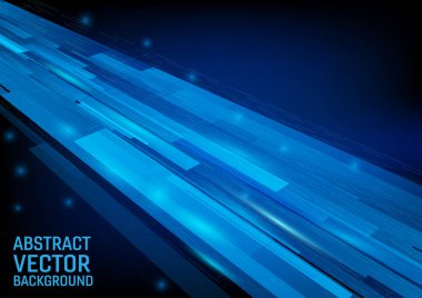 Vektör geometrik mavi renk illüstrasyon grafik arka plan