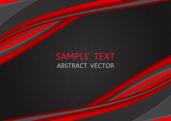 Rote Und Schwarze Farbe Abstrakter Vektorhintergrund Mit Kopierraum Modernes Grafikdesign — Stockvektor