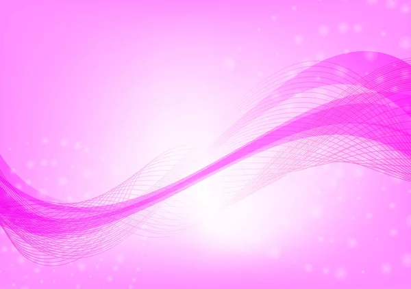 Abstrakte Welle Rosa Farbe Hintergrund Mit Kopierraum Vektor Illustration — Stockvektor
