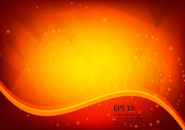 Orange Färg Och Ljus Geometriska Gradient Illustration Textur Abstrakt Vektorbakgrund — Stock vektor