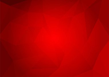 Kırmızı renk çokgen geometrik arka plan. İşiniz için vektör çizim