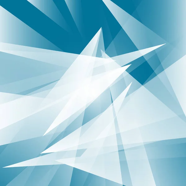 Blaue Farbe Geometrisch Dreieck Form Abstrakter Vektor Hintergrund — Stockvektor