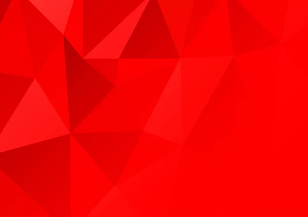 Fondo Abstracto Polígono Color Rojo Ilustración Vectorial — Archivo Imágenes Vectoriales