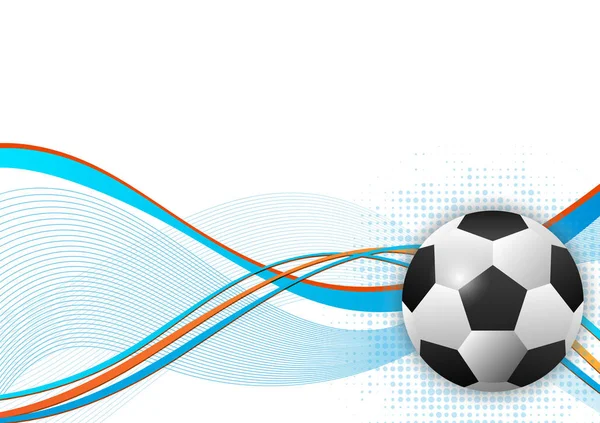 Soccer Ball Design Element Vektor Abstrakt Bakgrund — Stock vektor