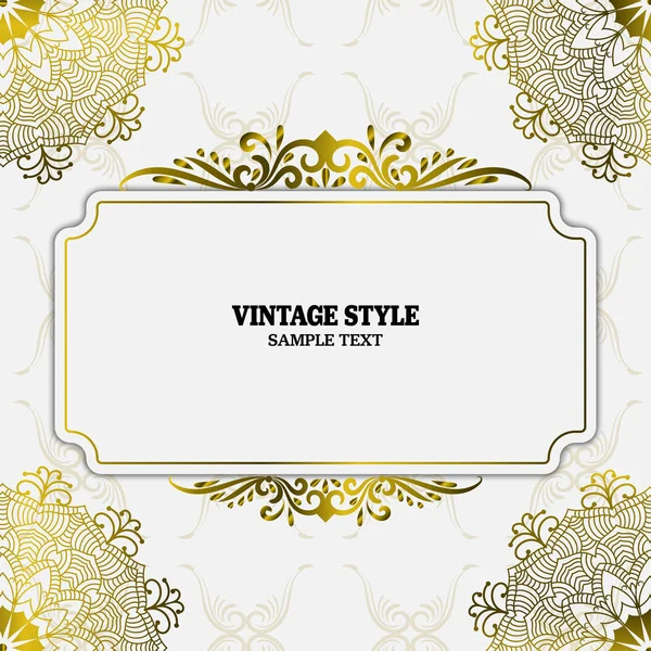 Vetor Decorações Vintage Elementos Molduras — Vetor de Stock