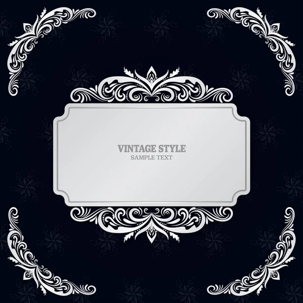 Vintage Decoratie Elementen Frames Vector Illustratie Eps10 — Stockvector