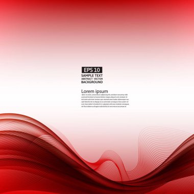 Satır geometrik desenli kırmızı arka plan. Dalga ve formlar bozulma.