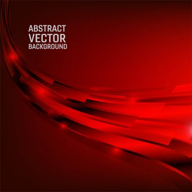 Geometrik kırmızı renk arka plan. Tasarım dalga tarzı kopya alanı ile