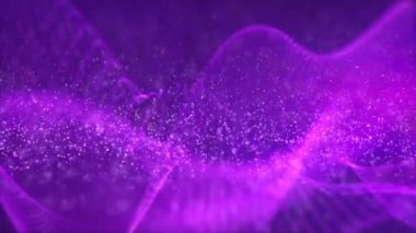 Dijital mor renk dalga parçacıklar arka plan