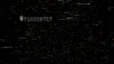 Teknoloji ağ yüksek teknoloji dijital arka plan arabirimi baş yukarı holografik bilgilerini görüntüleme