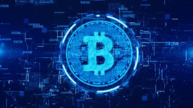 Dijital cyberspa Bitcoin cryptocurrency